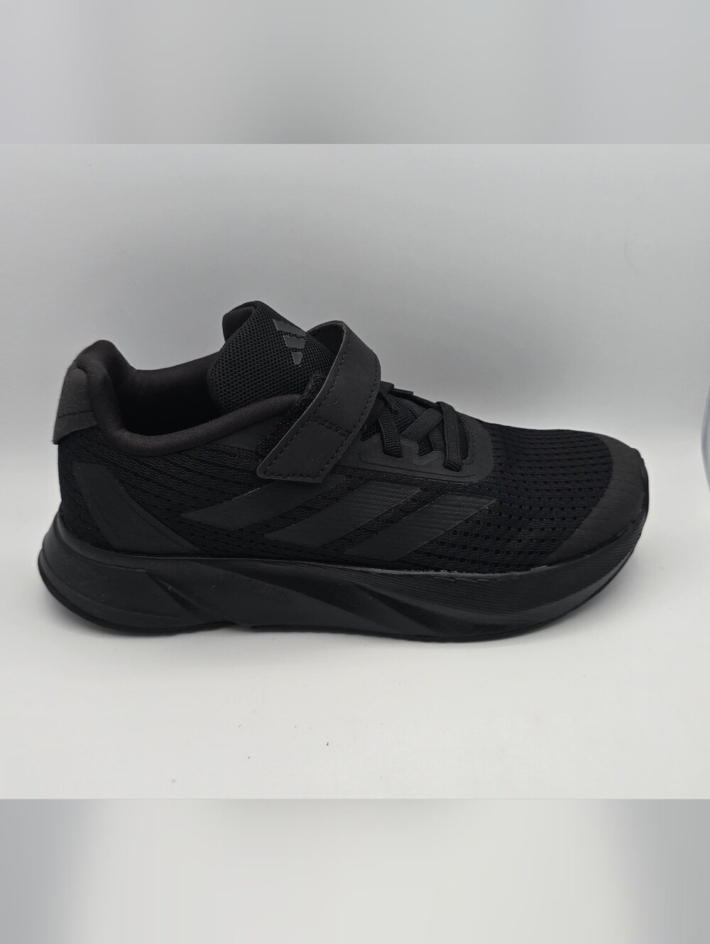 adidas Duramo SL EL K Kids Black Athletic Sneakers with Hook-and-Loop Strap